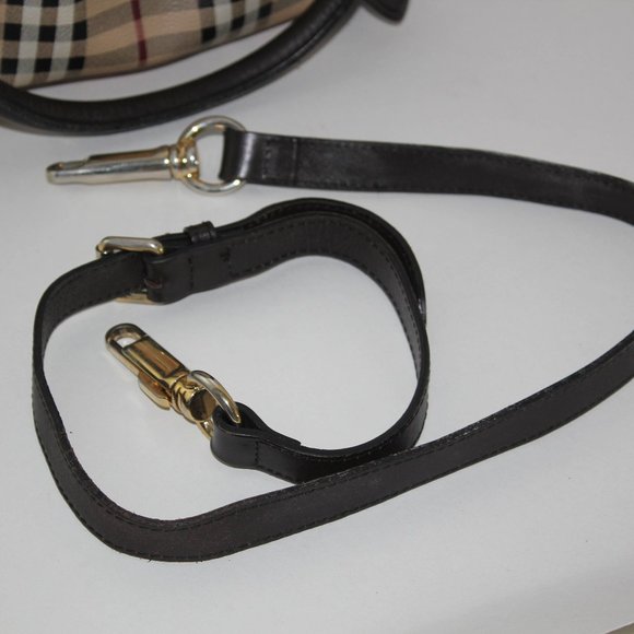 Burberry Northfield Convertible Tote Haymarket Coated Canvas Small Tote Bag - Picture 13 of 16